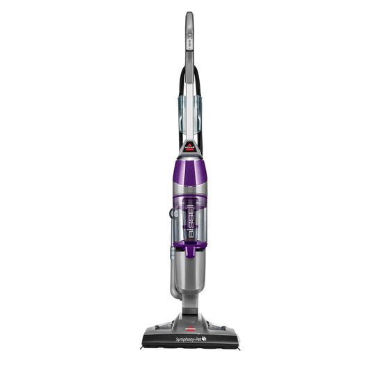 BISSEL Symphony Pet Steam Mop and Steam Vacuum Cleaner for Hardwood and Tile Floors, with Microfiber Mop Pads