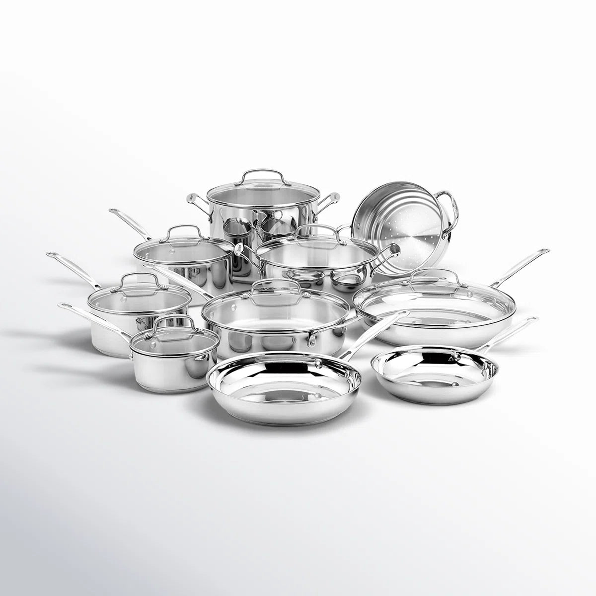 Cuisinart Chef's Classic 17 Piece Stainless Steel Cookware Set
