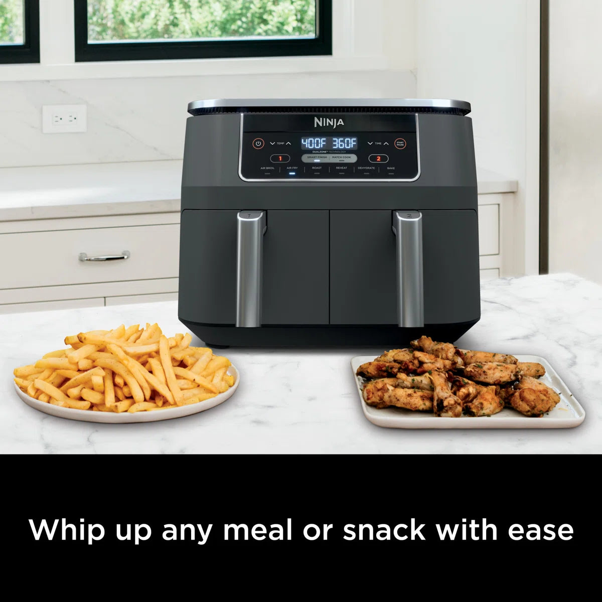 Ninja Foodi 6-in-1 8-Quart 2-Basket Air Fryer with DualZone Technology