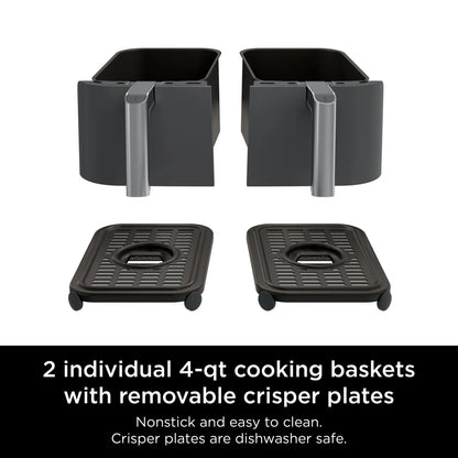 Ninja Foodi 6-in-1 8-Quart 2-Basket Air Fryer with DualZone Technology