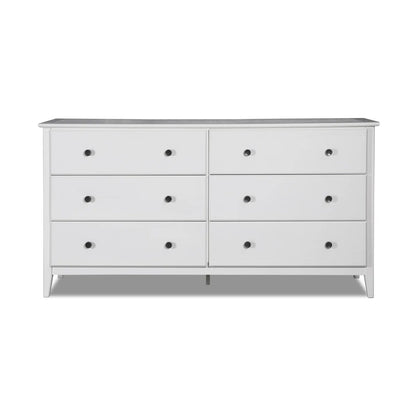 Greenport Solid Wood 63.75'' W 6 - Drawer Dresser