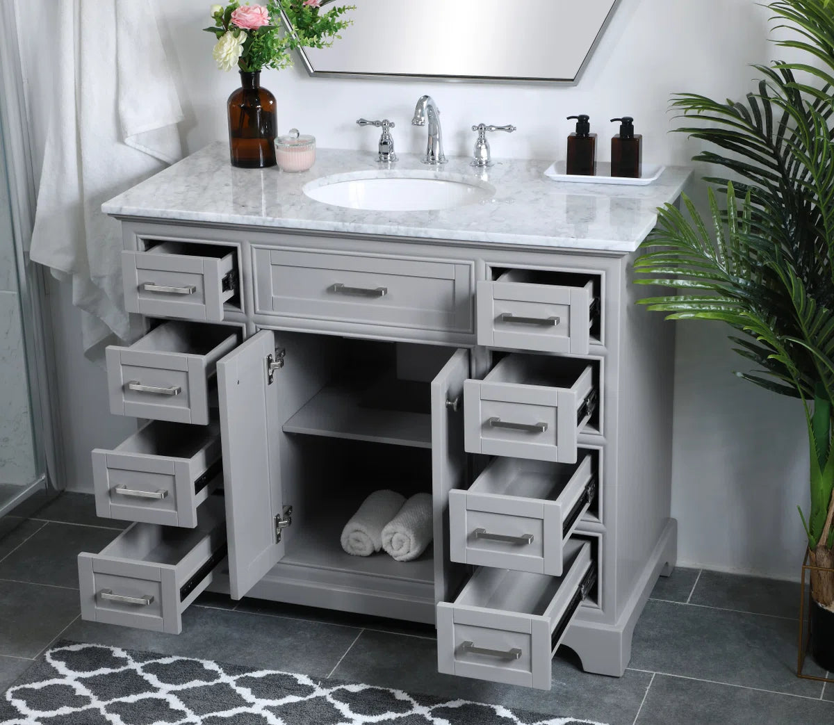 Hermes 42" Single Bathroom Vanity Set