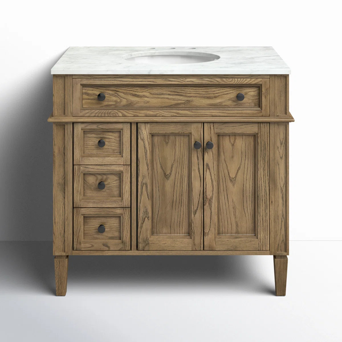 Rivers 36'' Single Bathroom Vanity with Marble Top