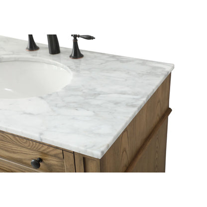 Rivers 36'' Single Bathroom Vanity with Marble Top