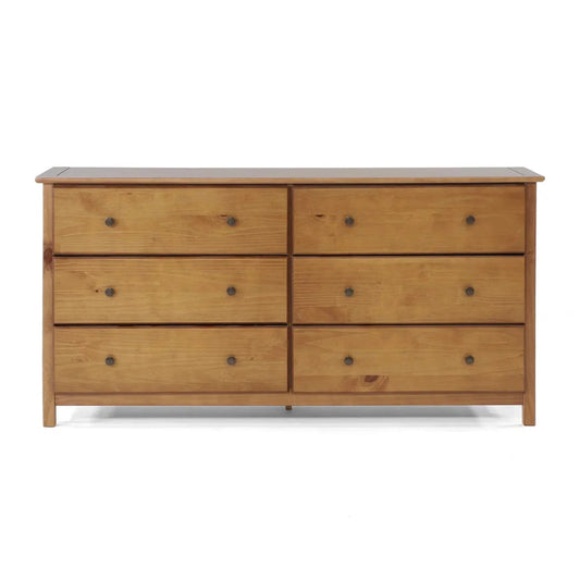 Shaker Solid Wood 63.75'' W 6 - Drawer Dresser
