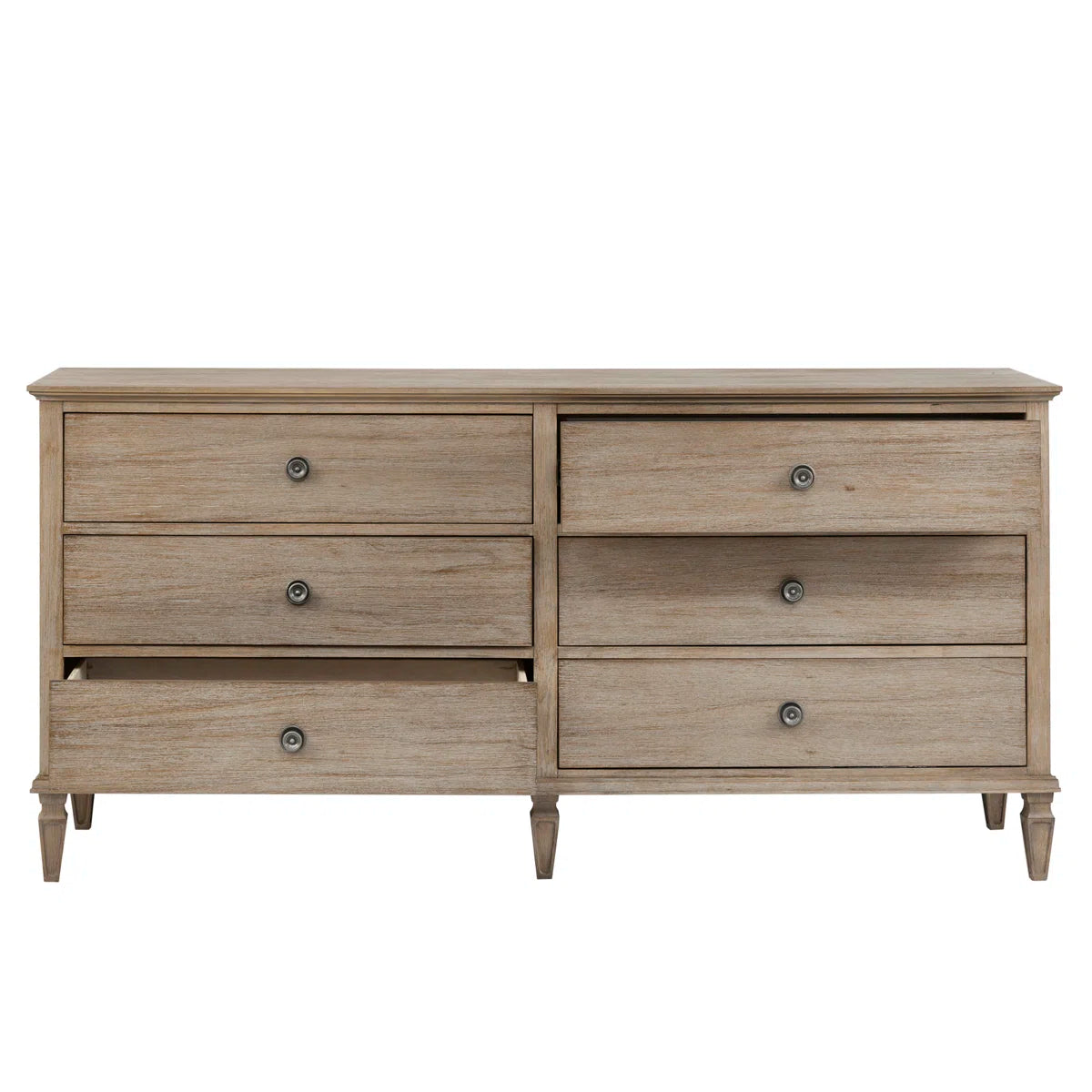 Victoria 6-Drawer Double Wide Wood Dresser