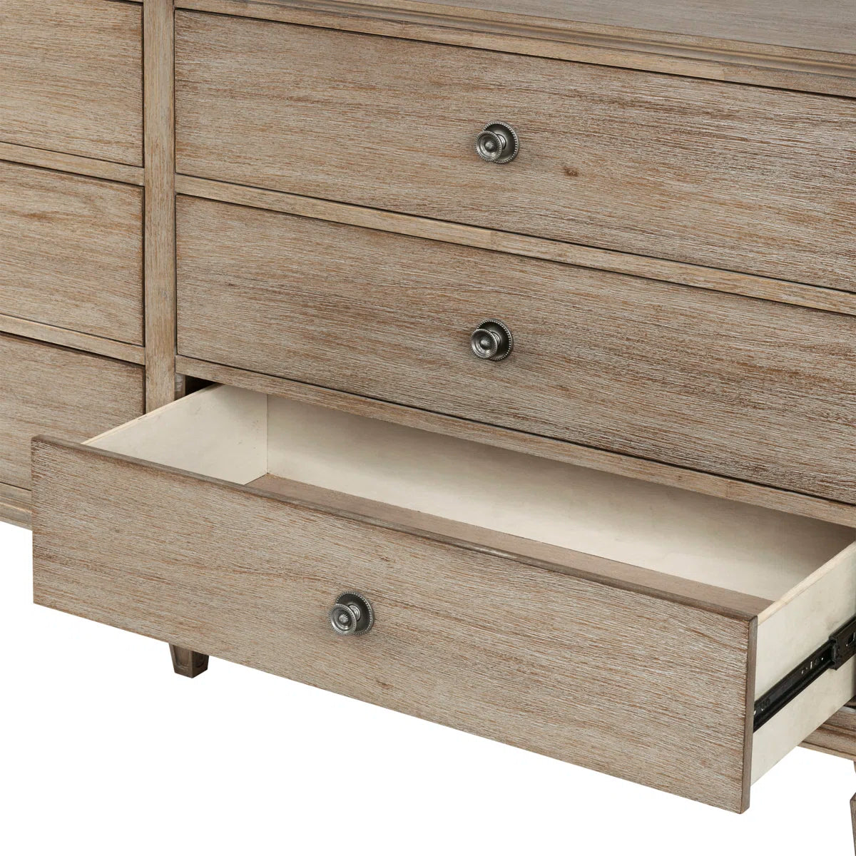 Victoria 6-Drawer Double Wide Wood Dresser