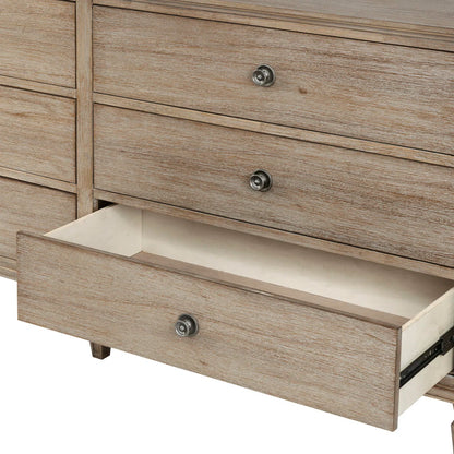 Victoria 6-Drawer Double Wide Wood Dresser